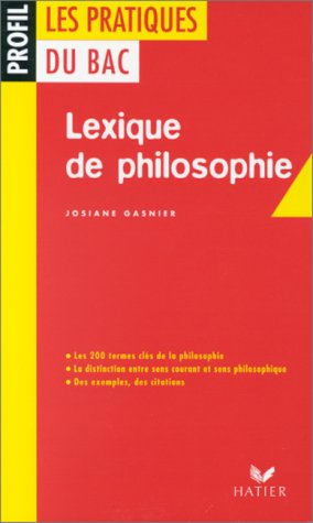 Lexique de philosophie
