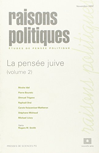Raisons politiques, n° 8. La pensée juive. 2