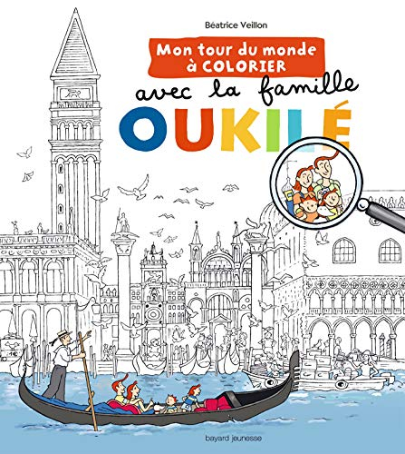 Mon tour du monde à colorier avec la famille Oukilé