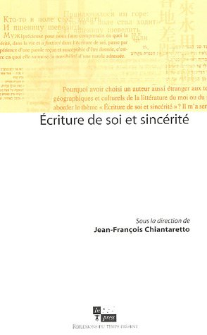 Ecriture de soi et sincérité
