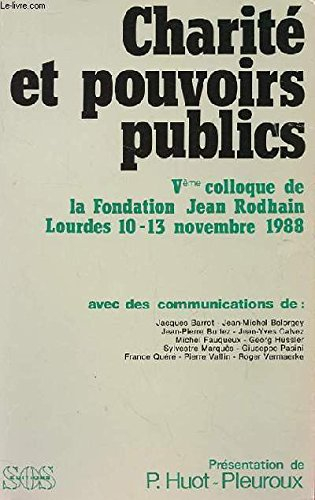 Charité et pouvoirs publics : actes