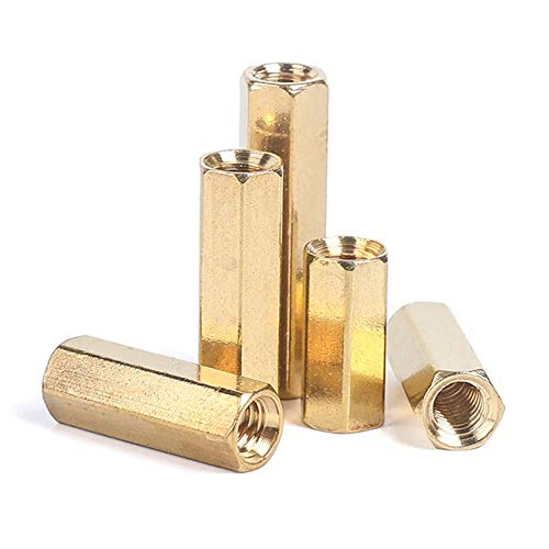 Colonne hexagonale en cuivre, goujon en cuivre à double passage, colonne en cuivre de châssis isolé,