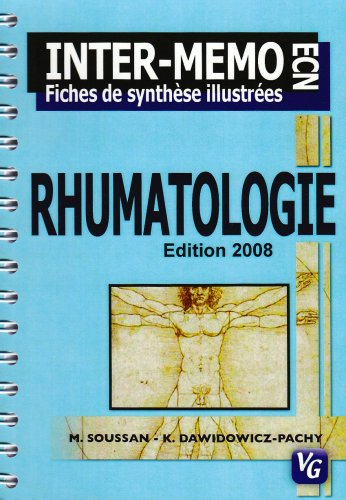 Rhumatologie : internat-mémoire, fiches de synthèse illustrées ECN
