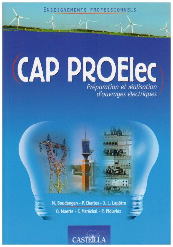 CAP Proelec : préparation et réalisation d'ouvrages électriques