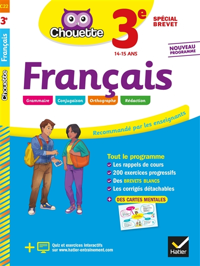 Français 3e, 14-15 ans : spécial brevet : nouveau programme, réforme du collège