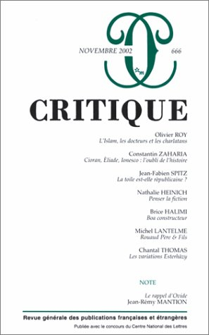 Critique, n° 666