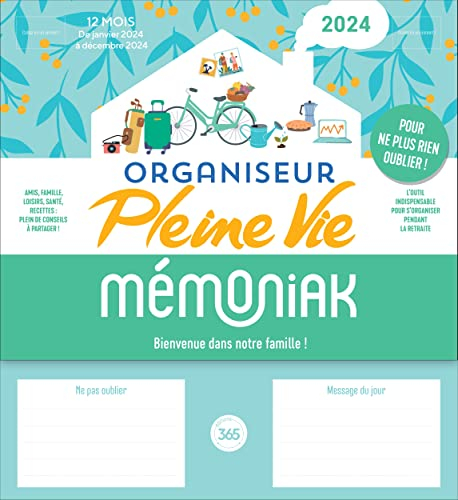 Organiseur Pleine Vie, calendrier 2024 : l'outil indispensable pour s'organiser pendant la retraite 