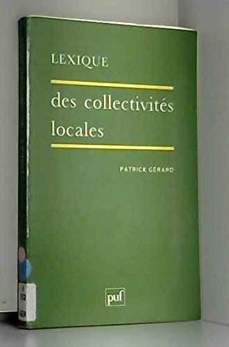 Lexique des collectivités locales