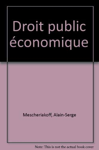 Droit public économique