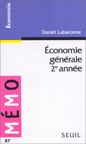 Economie générale, 2e année