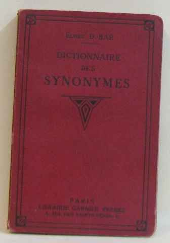 Dictionnaire des synonymes