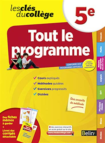 Tout le programme, 5e