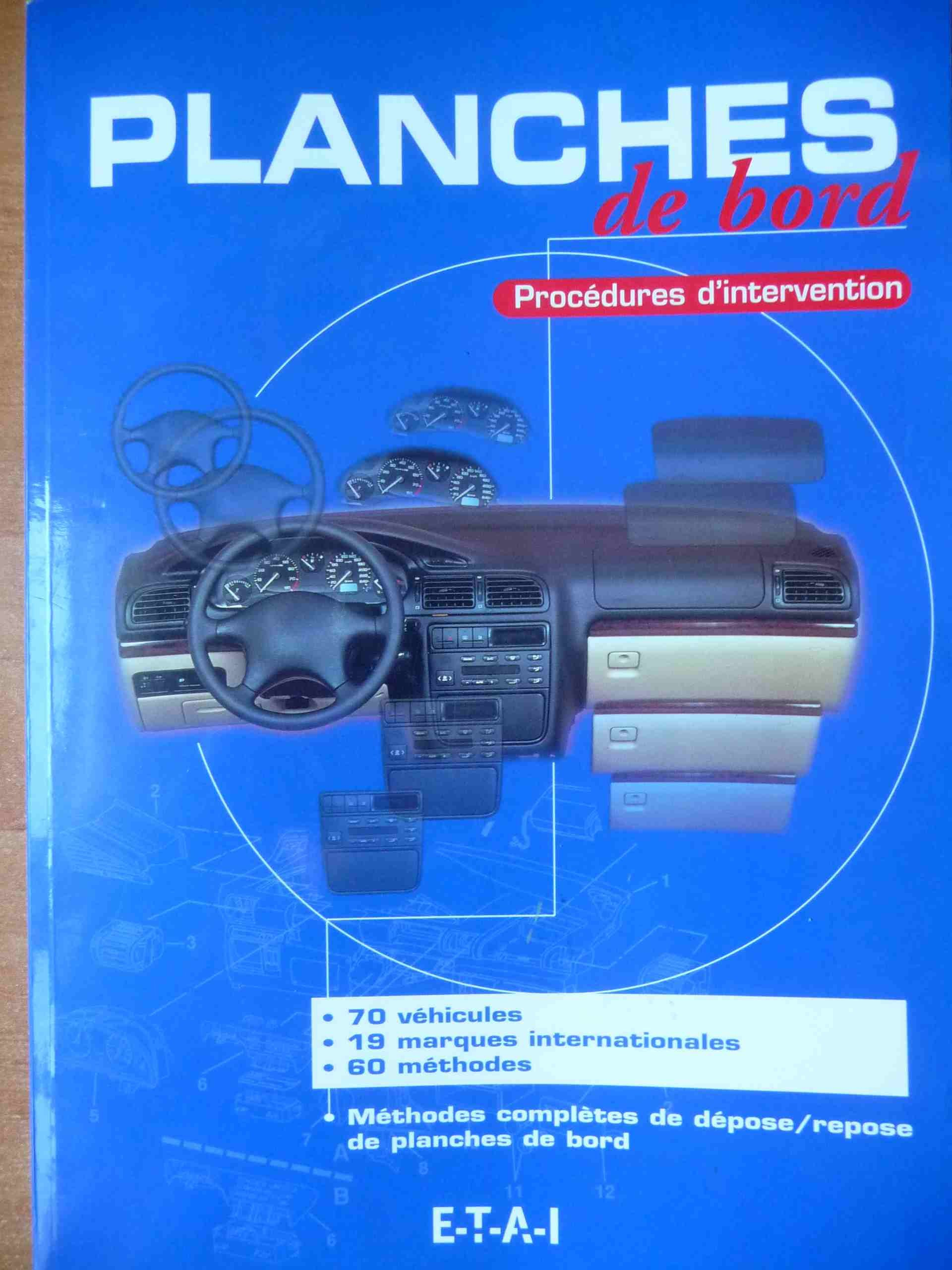 Planches de bord - procédures d'intervention