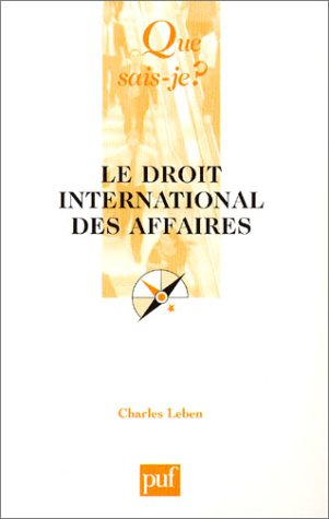 Le droit international des affaires