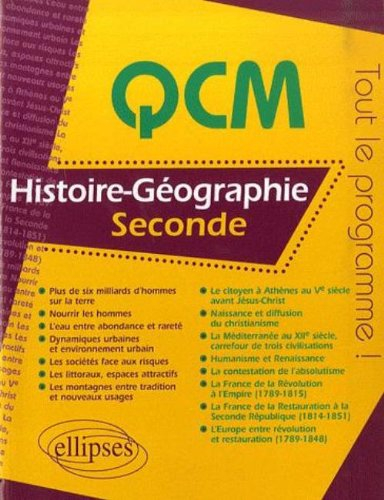 Histoire-géographie, seconde