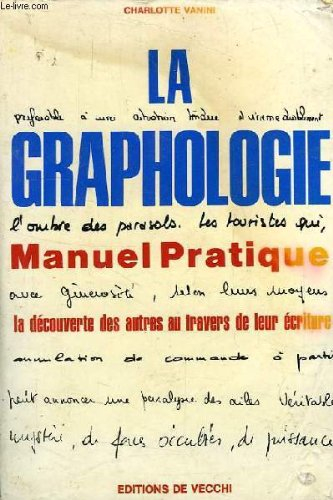 la graphologie, manuel pratique