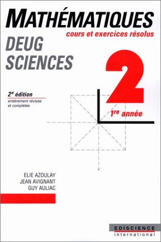 mathématiques, deug sciences 1re année, tome 2