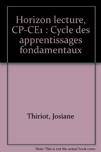 Horizon lecture CP, CE1