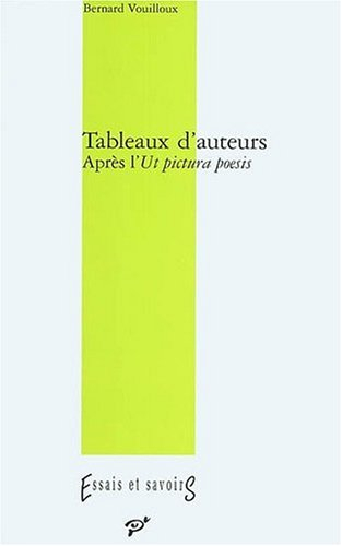 Tableaux d'auteurs : après l'Ut pictura poesis