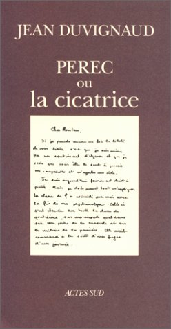 Perec ou la Cicatrice