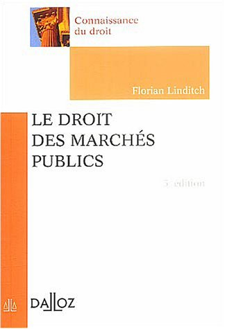 Le droit des marchés publics