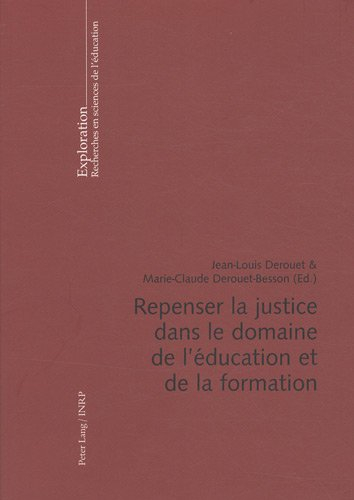 Repenser la justice dans le domaine de l'éducation et de la formation