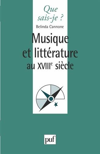 Musique et littérature au 18e siècle