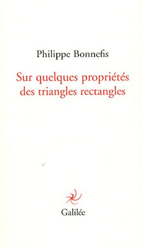 Sur quelques propriétés des triangles rectangles