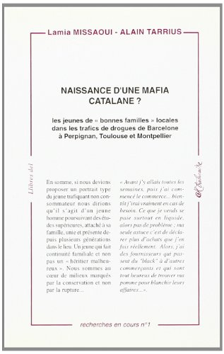 Naissance d'une mafia catalane ? : les jeunes de bonnes familles locales dans les trafics de drogues