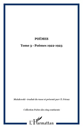 Poèmes. Vol. 3. 1922-1923