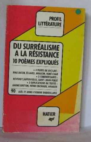 profil d'une oeuvre - du surréalisme à la résistance