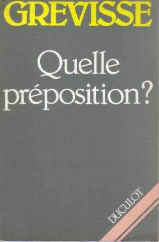 quelle préposition?