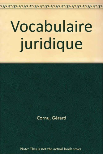 vocabulaire juridique