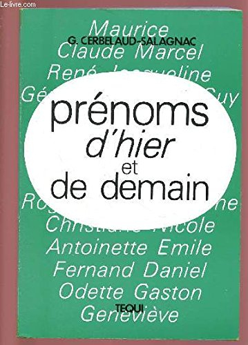 prénoms d'hier et de demain