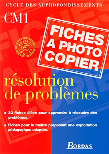 Résolution de problèmes, CM1