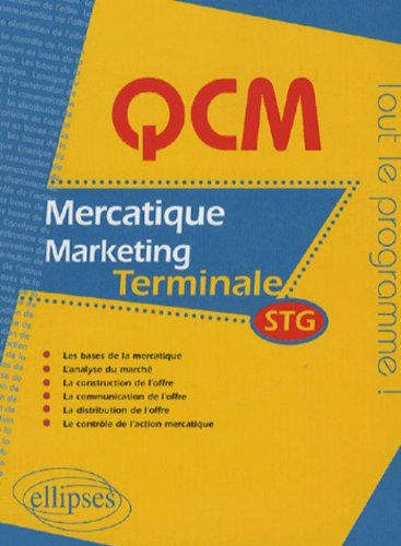 QCM de mercatique (marketing) terminale STG
