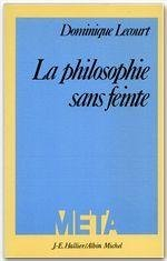 La Philosophie sans feinte
