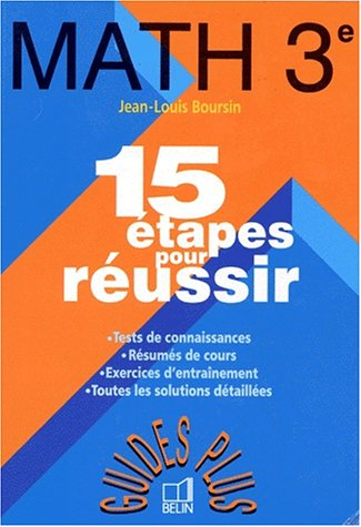 Math 3e : révisions et exercices corrigés