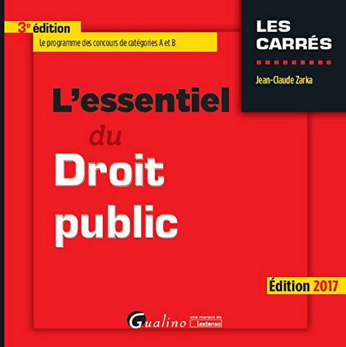 L'essentiel du droit public 2017