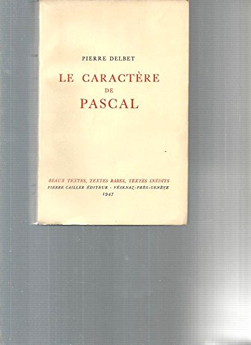 le caractère de pascal