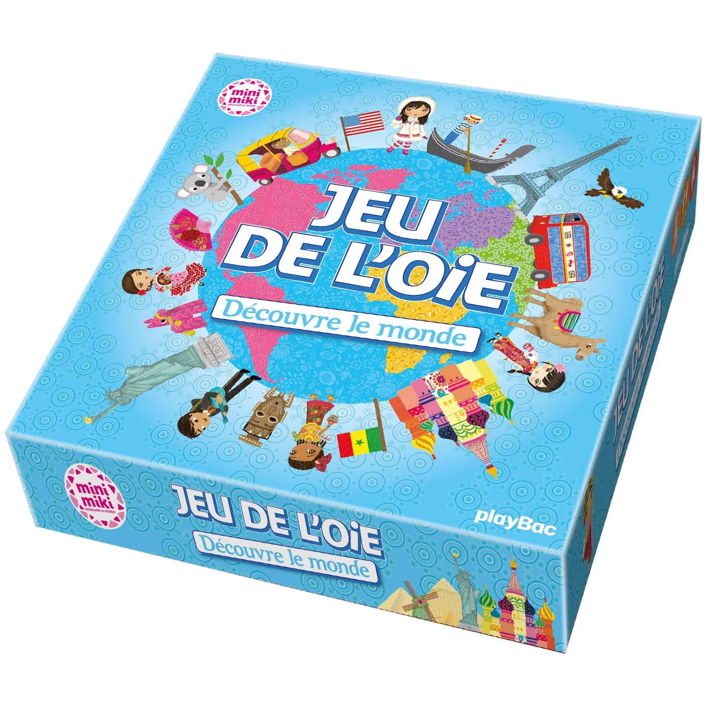 Minimiki : jeu de l'oie : découvre le monde