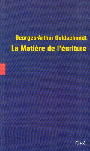 La matière de l'écriture