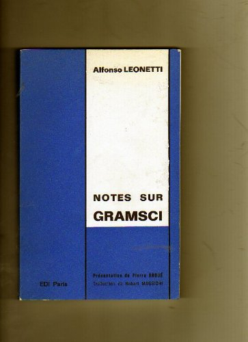 notes sur gramsci. p., e. d. i., 1974, in-8, br., 23