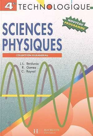 Sciences physiques, 4e technologique