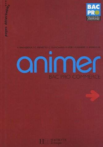 Animer, bac pro commerce