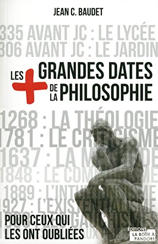 Les + grandes dates de la philosophie : pour ceux qui les ont oubliées