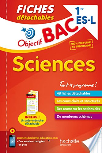 Sciences 1re ES-L : 48 fiches détachables