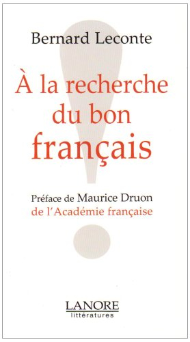 A la recherche du bon français