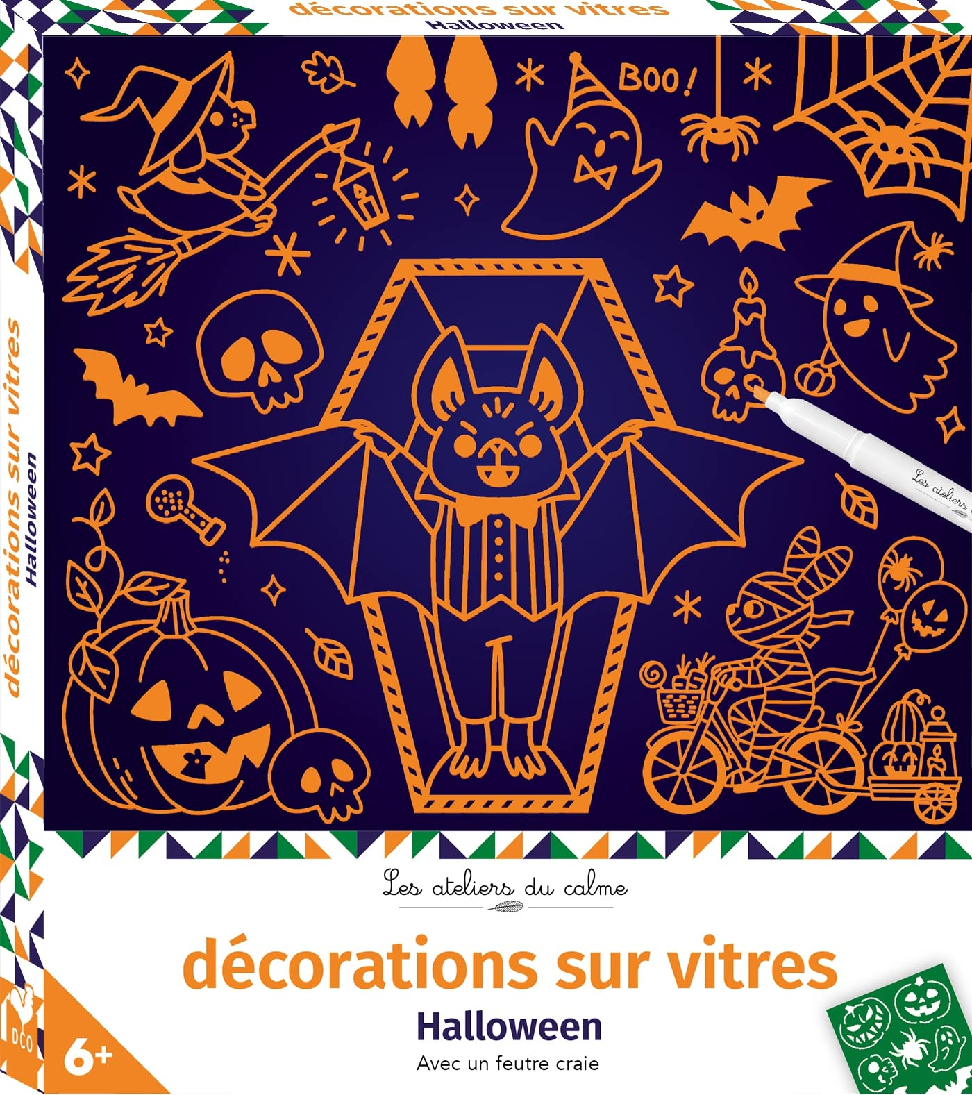 Halloween : décorations sur vitres