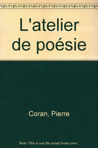 L'atelier de poésie